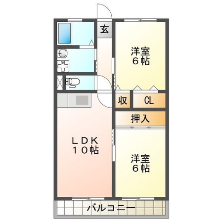 プレア香寺の物件間取画像